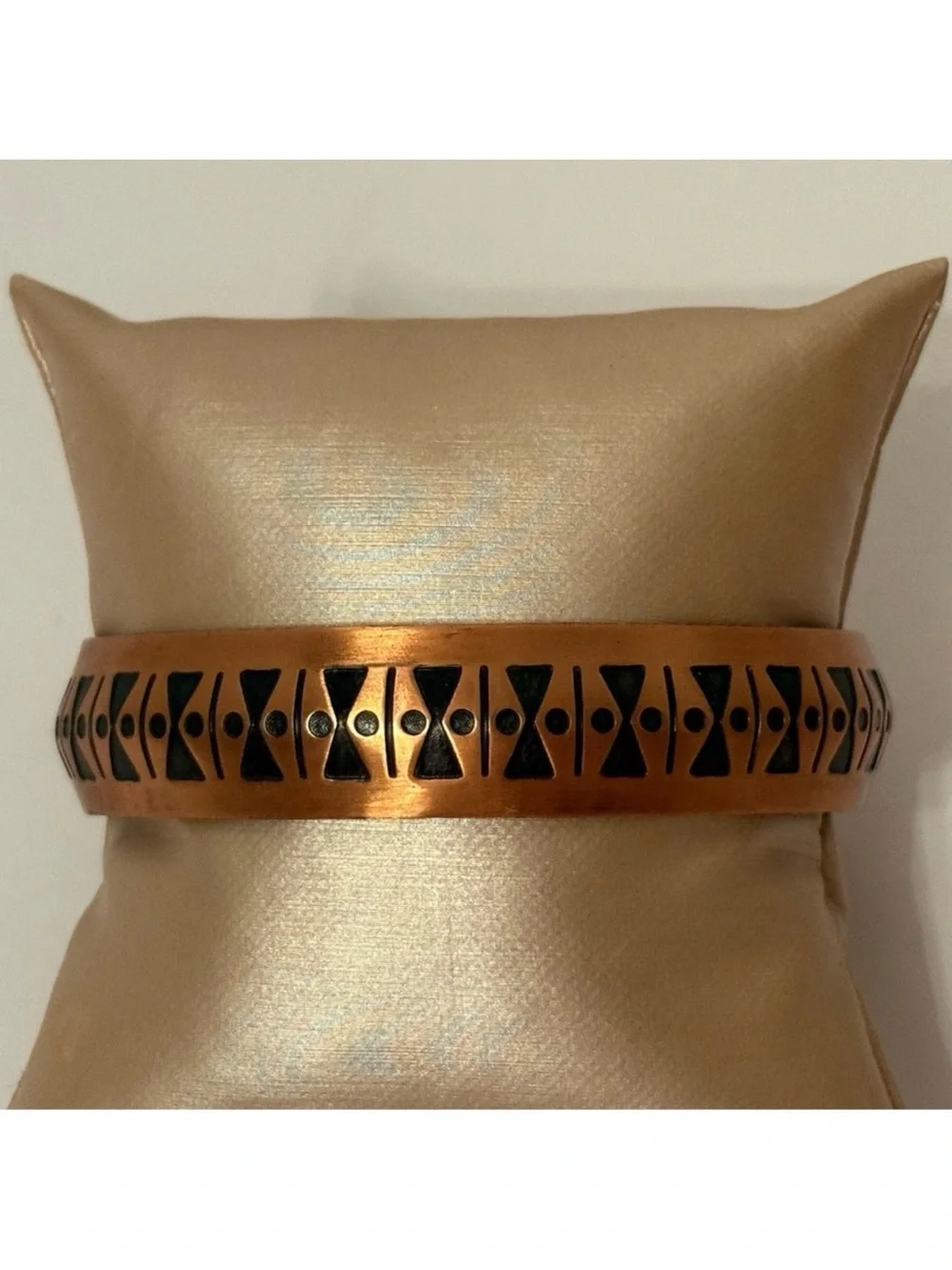 BRACELET CUFF SOLID COPPER BOW TIE DESIGN